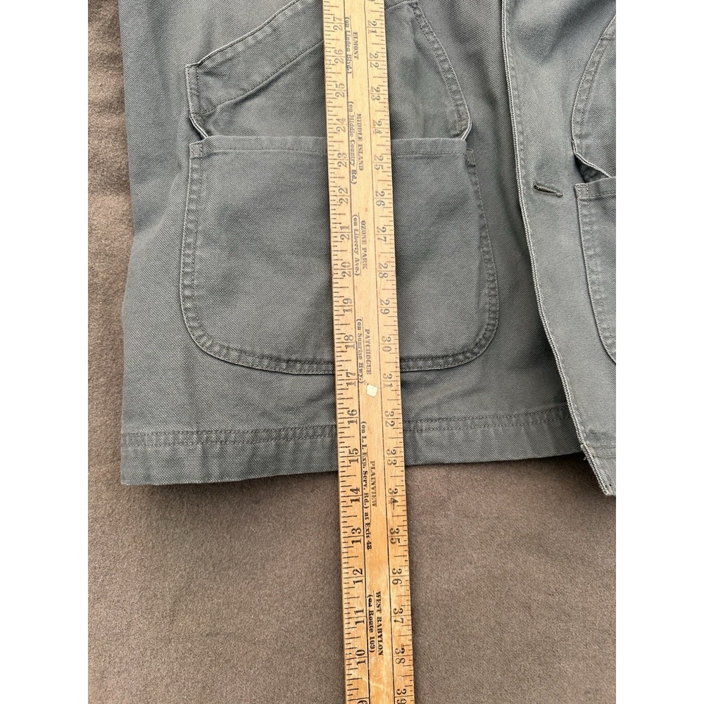 LL Bean Men's Original Field Coat Cotton flannel-Lined Size XXL Olive Green - Picture 9 of 10